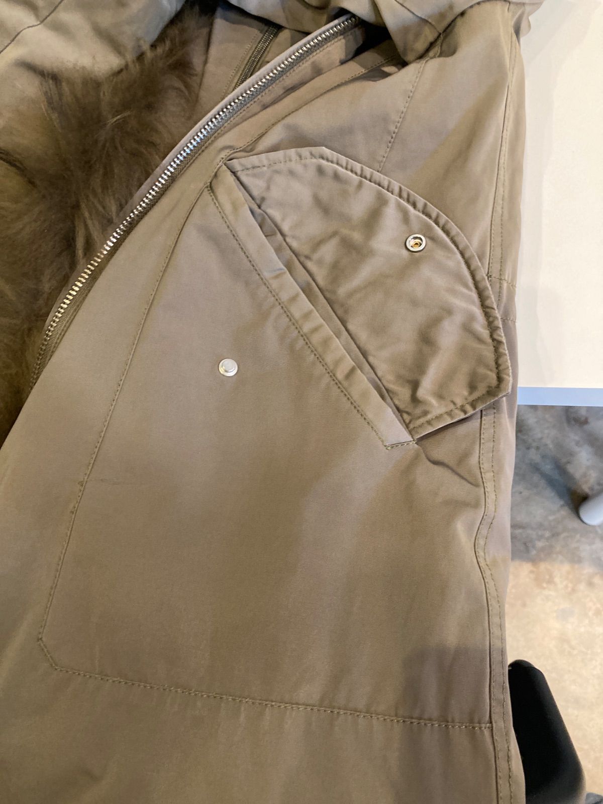 260111 DUNO デュノ モッズダウン ジャンパー カーキフェザー - メルカリ