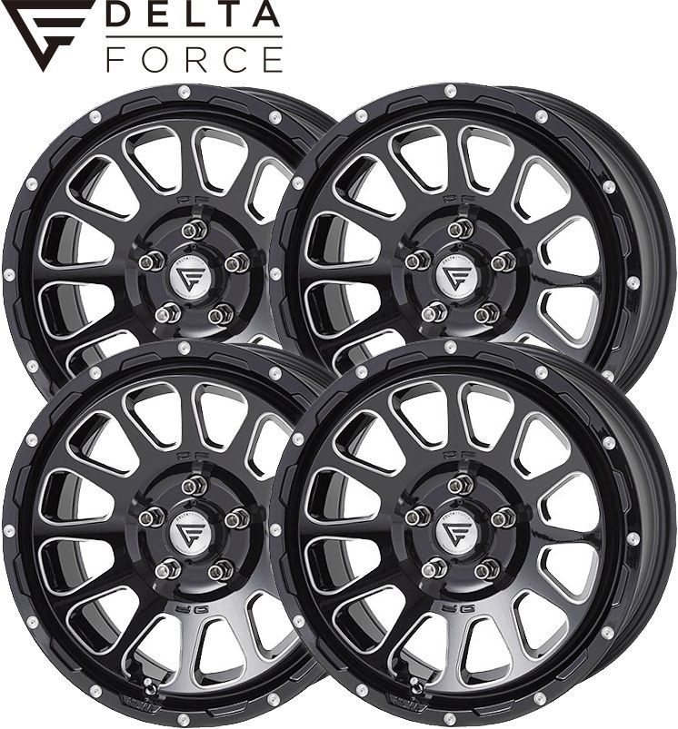 M s 30系 ヴェルファイア DELTA FORCE OVAL 17インチ ホイール 4本 セット 1台分 ブラックマシニング 17 x 8 0 J 35 5 114 3 デルタフォース オーバル 社外 パーツ 部品 カスタム 30ヴェルファイア