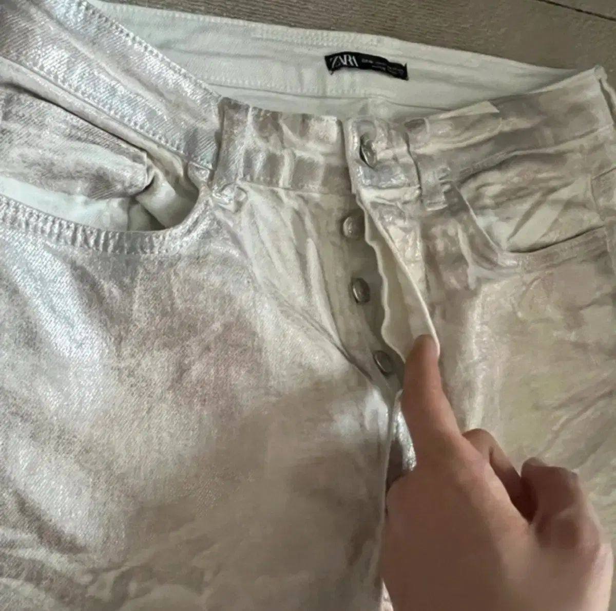 ZARA イーパック ホール ホログラム 白 ローズピンク スキニージーン オーバーサイズ その他 