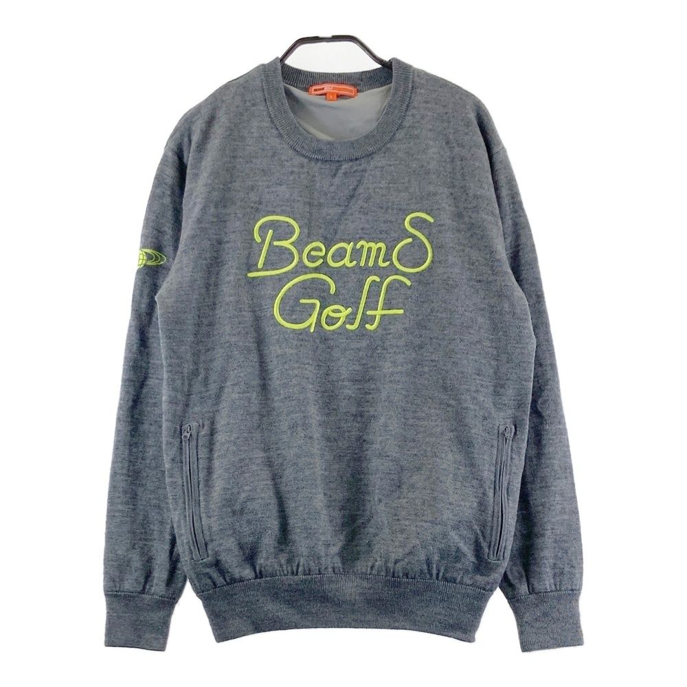 サイズ：L BEAMS GOLF ビームスゴルフ ニットセーター グレー系 人気