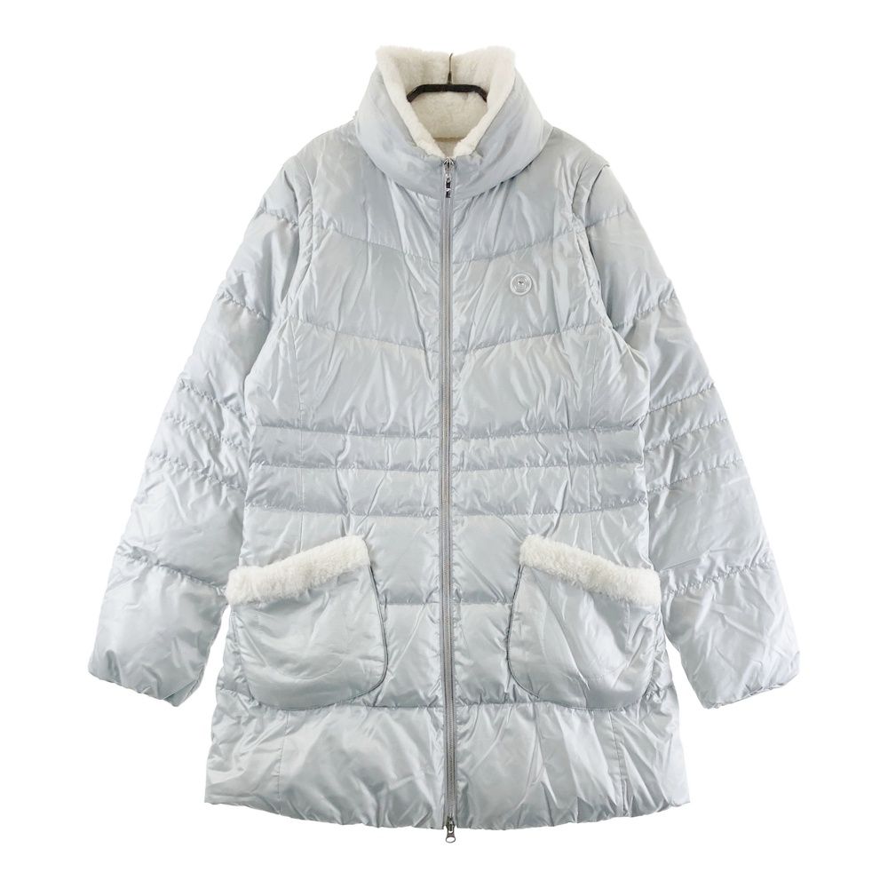 サイズ 38 ADABAT アダバット 2 WAY ダウン ワンピース グレー系 ゴルフウェア レディース ストスト