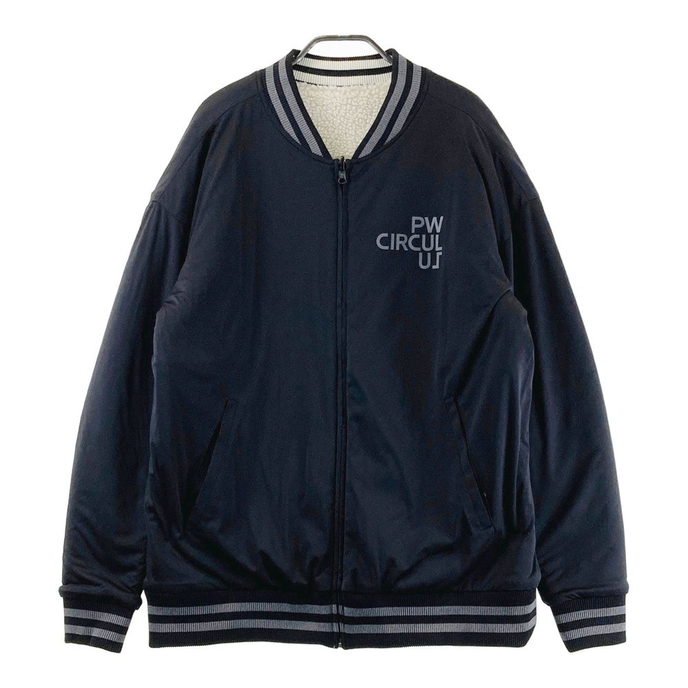 サイズ LL PW ピーダブリュサーキュラス リバーシブル ジップジャケット ボア ブラック系 ゴルフウェア メンズ ストスト