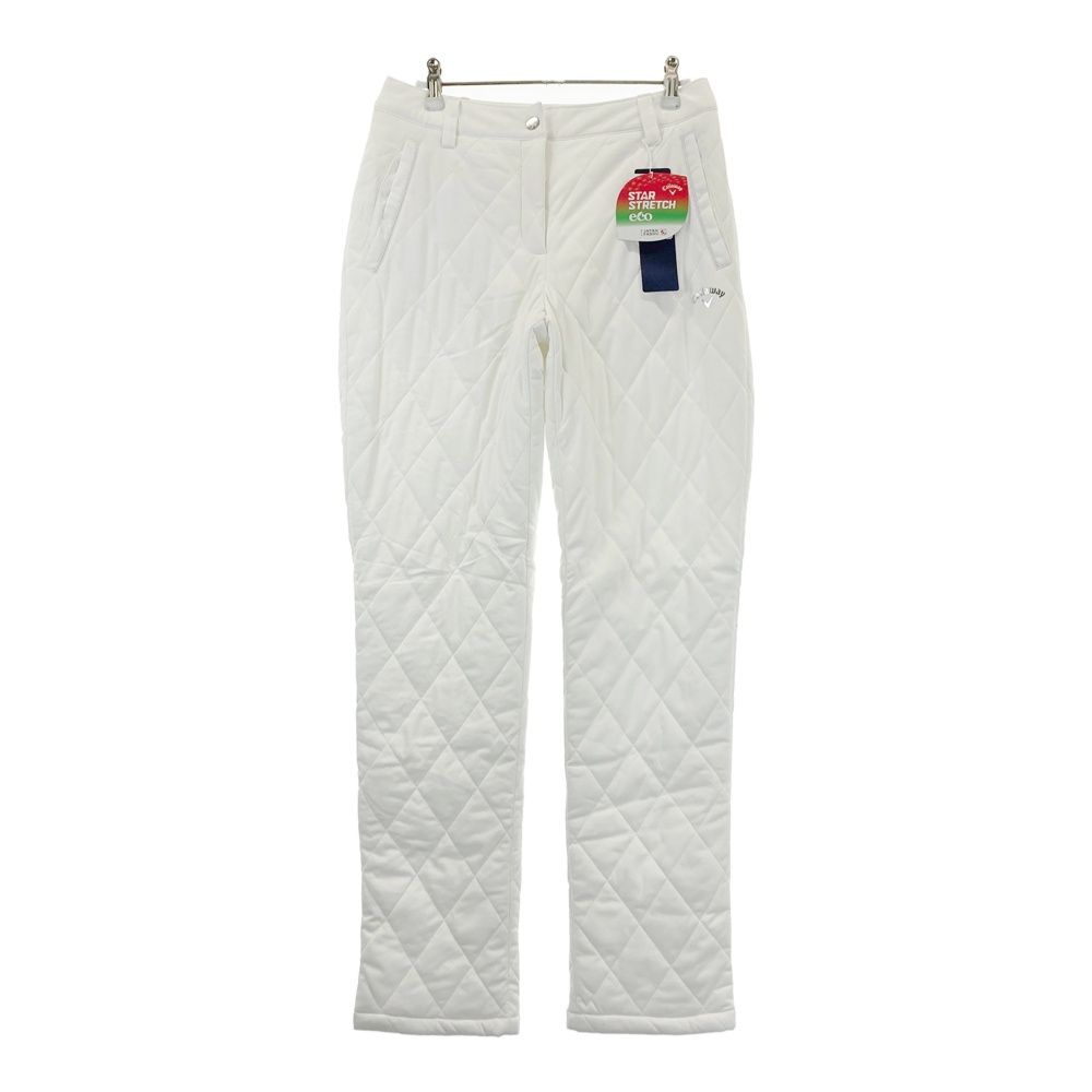 サイズ M キャロウェイ 2025年モデル 中綿パンツ ホワイト系 ゴルフウェア レディース ストスト