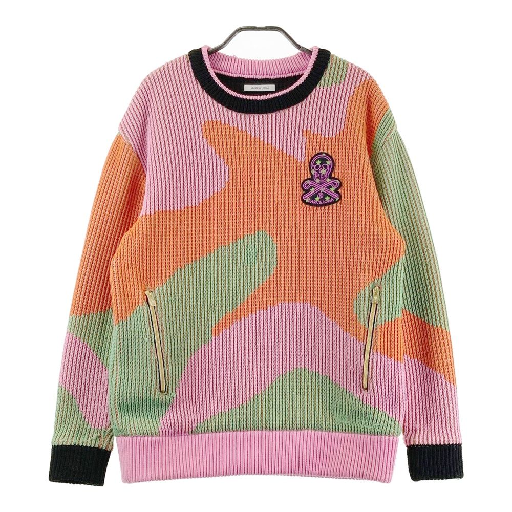 サイズ：46 MARK&LONA マークアンドロナ 裏地付 ロゴニットセーター 総