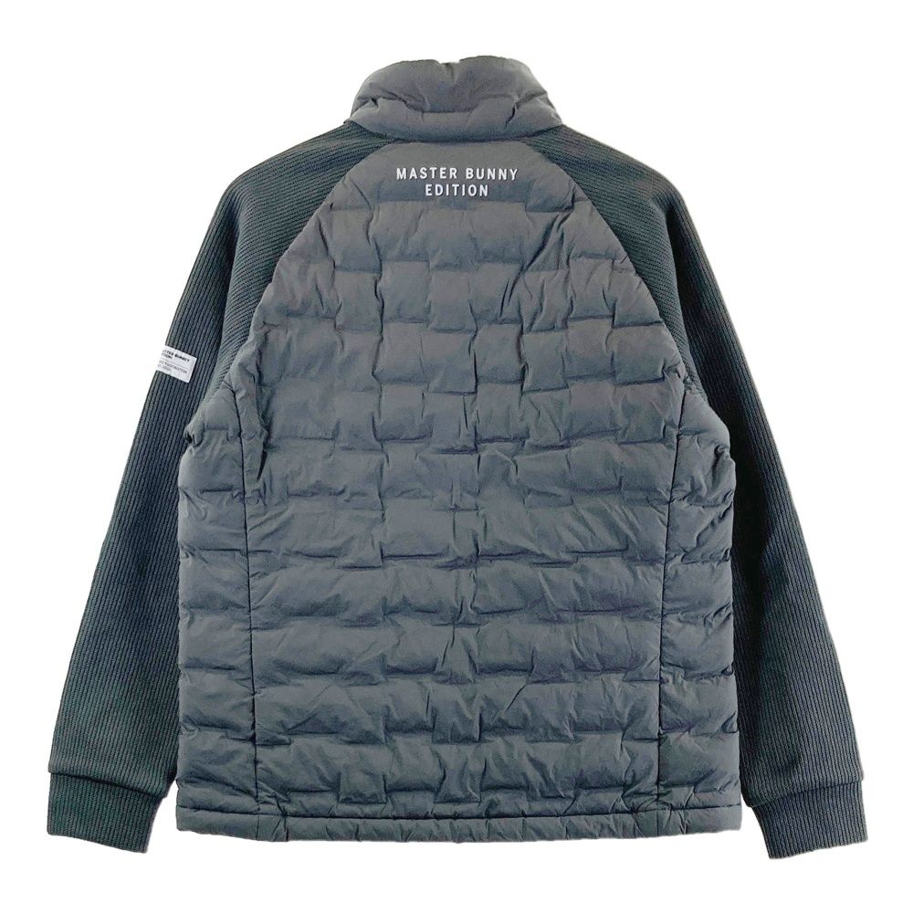サイズ 4 MASTER BUNNY EDITION マスターバニーエディション ニット切替 中綿 ジップジャケット グレー系 ゴルフウェア メンズ ストスト