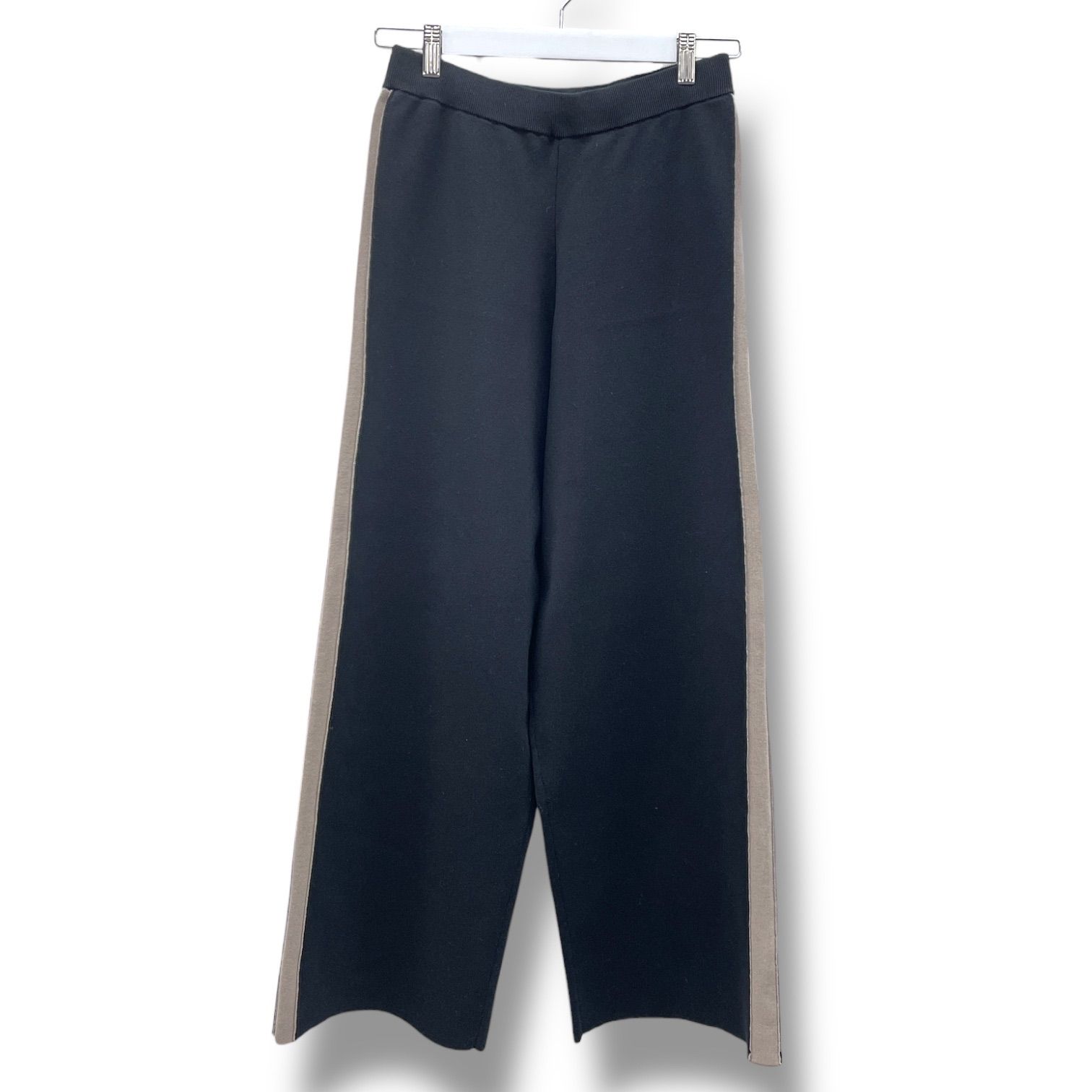 ♥ タグ付き JOURNAL ジャーナルスタンダード ウォッシャブルトラックパンツ ワイド 24 080 400 3282 1 0 黒 ブラック フリーサイズ レディース 秋 冬 ゴーゴー古着 18 No 1482