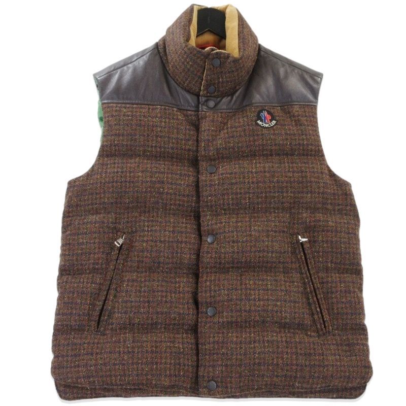 MONCLER COMME des GARCONS JUNYA MAN モンクレール ダウンベスト WB J 107 AD 2008 ブラウン L