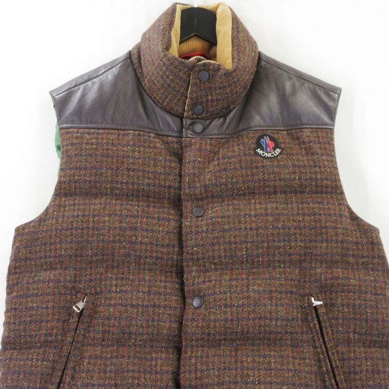 MONCLER チェック柄 ダウンベスト　junya watanabe MONCLER × COMME des GARCONS JUNYA WATANABE MAN モンクレール ダウン
