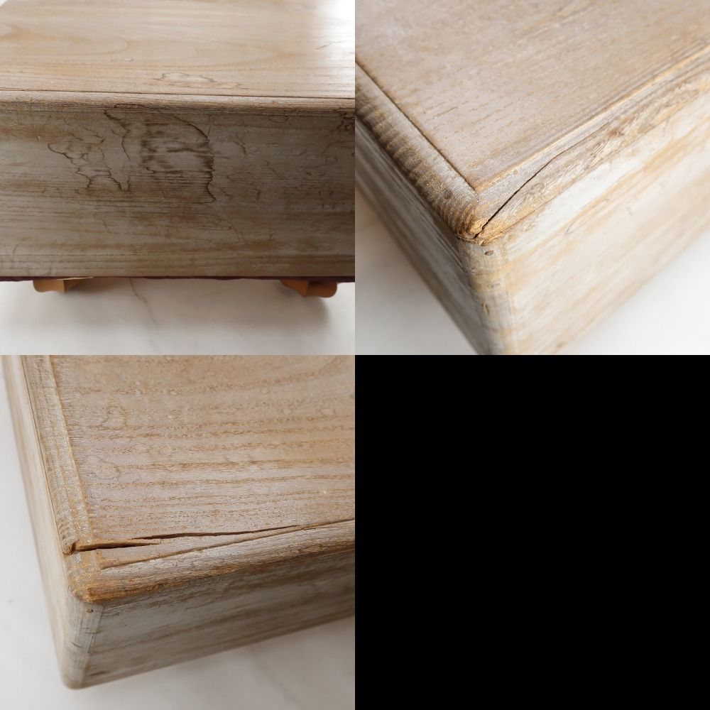 国産 本榧(かや) 碁盤 脚付き 囲碁盤 盤厚み 約16.5cm _ その他雑貨