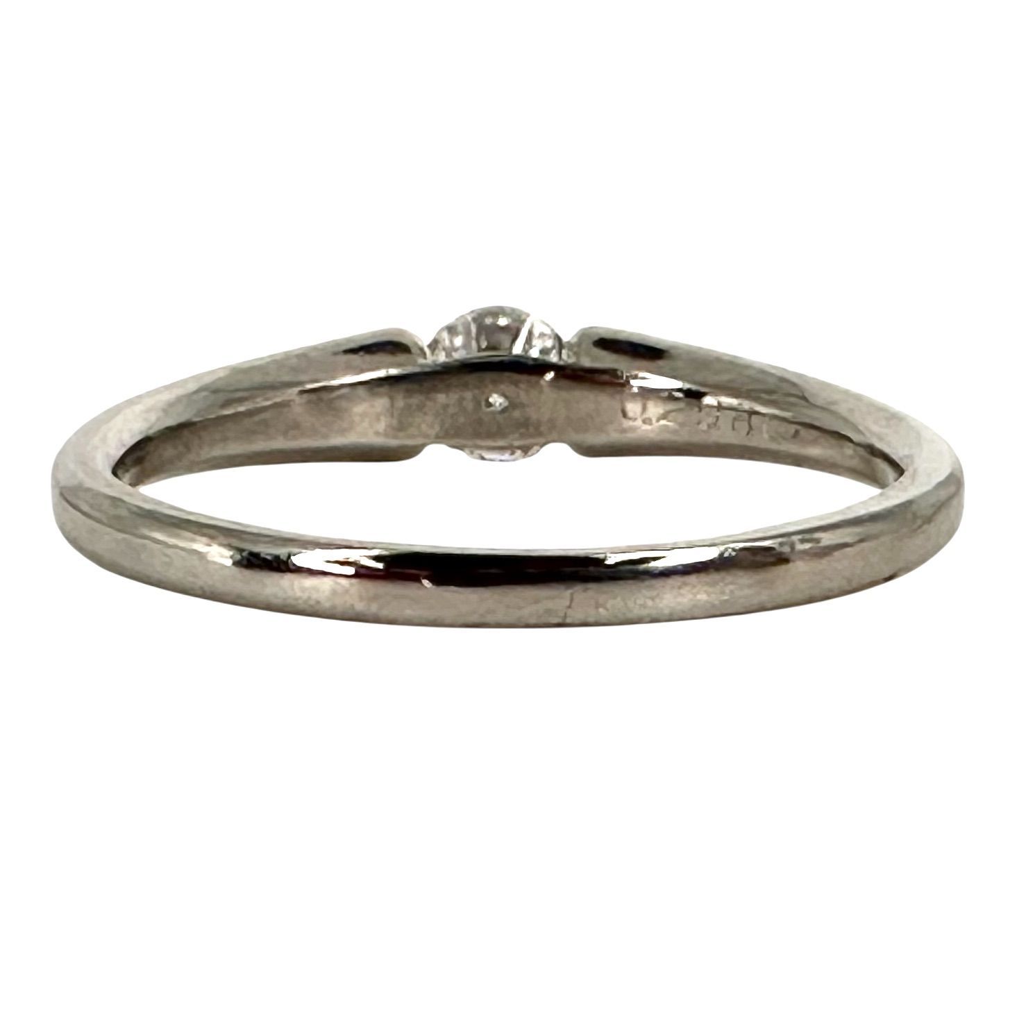 Pt900 リング 4.2g ダイヤモンド 0.298ct プラチナリング 約17号 4.5g