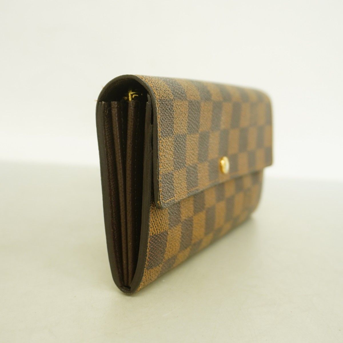 5pe6923-k】ルイヴィトン 長財布 ダミエ ポルトフォイユサラ N61734
