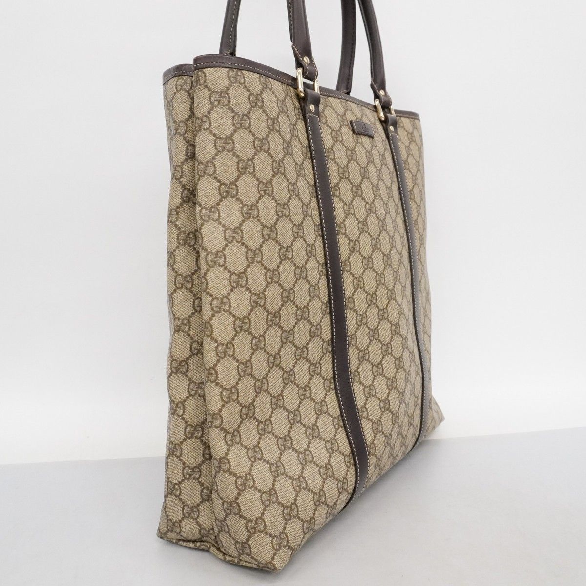 5pe6968-k】グッチ トートバッグ GGスプリーム 223668 PVC ブラウン