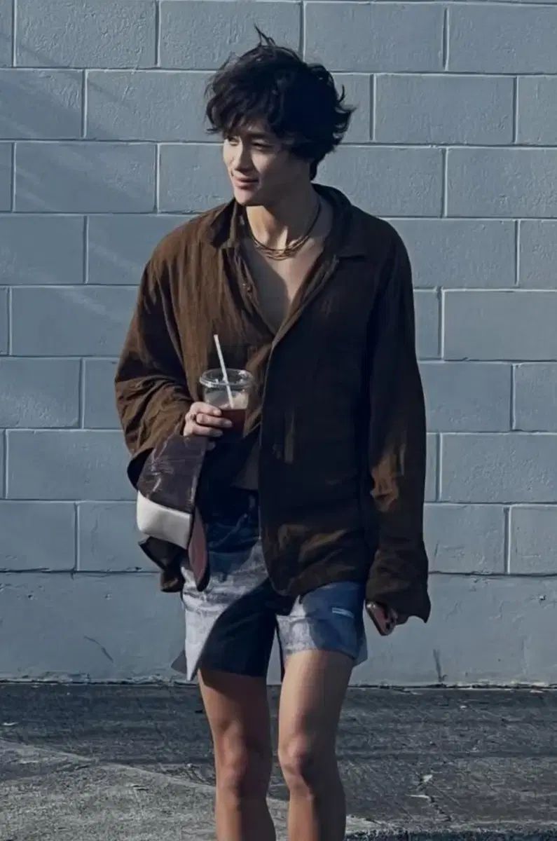 m セティスパイ ランニング ピースシェル デジタル デニム ハーフパンツ