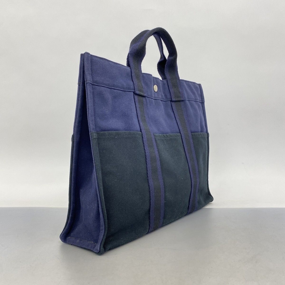 5pe7039-k】エルメス トートバッグ フールトゥMM キャンバス ブラック