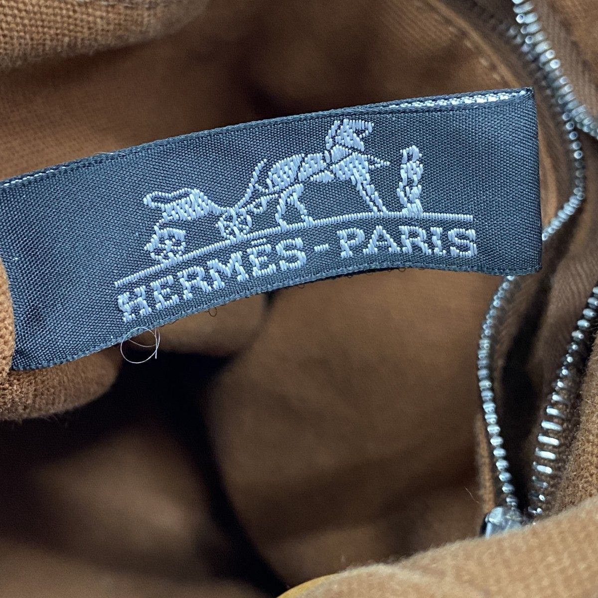 5pe7040-k】エルメス ハンドバッグ サクソーPM キャンバス ブラウン