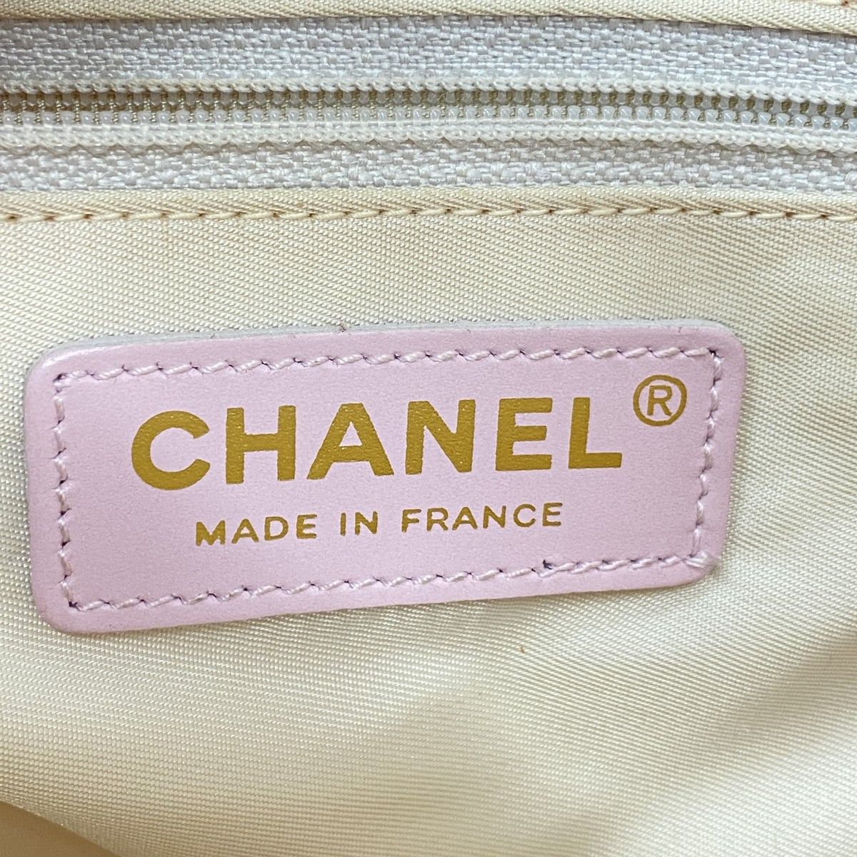 5pe7041-k】シャネル ハンドバッグ ニュートラベル ナイロン ピンク
