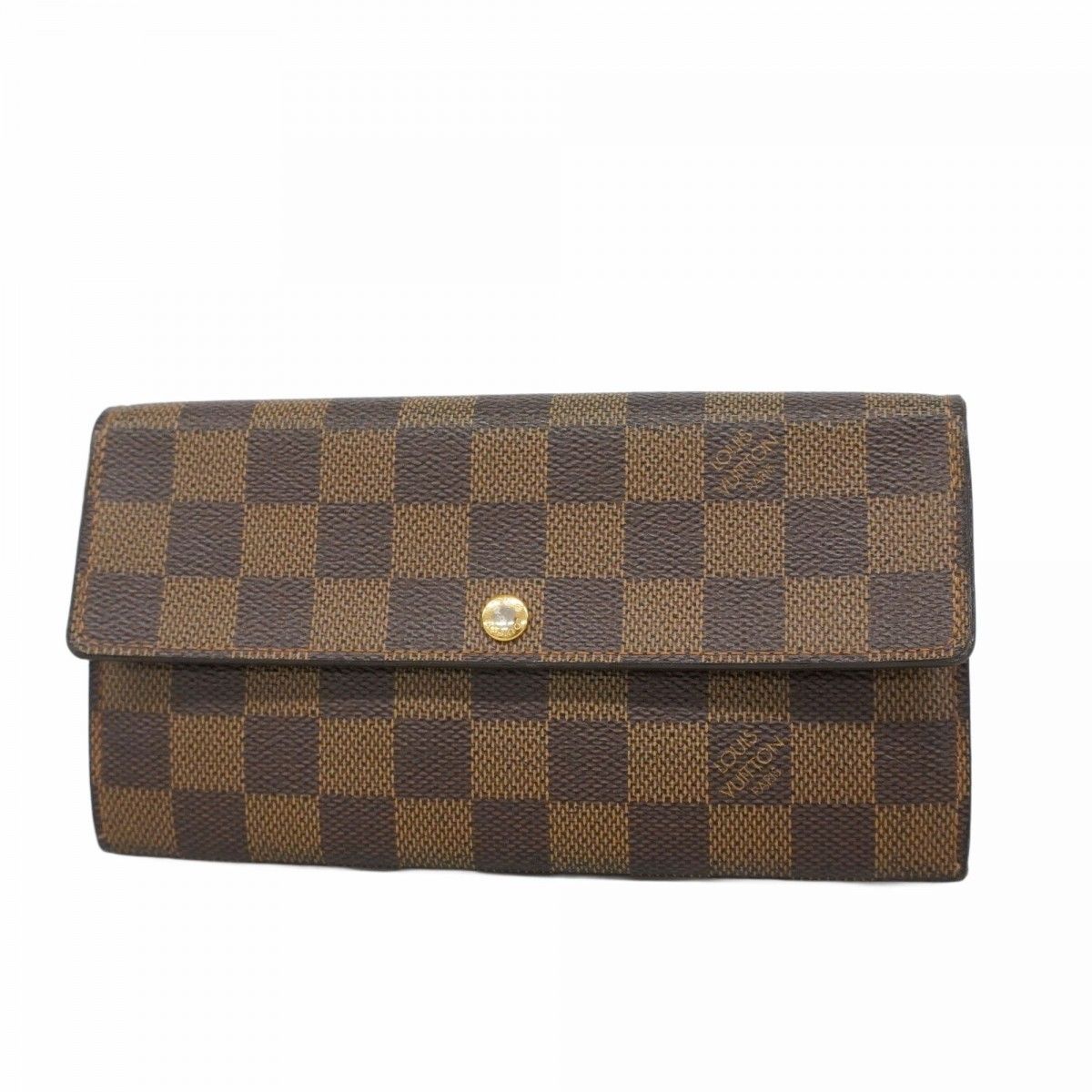 【5pb2900】ルイヴィトン 長財布 ダミエ ポルトフォイユサラ N61734 エベヌ【中古】レディース 5pe7053-k】ルイヴィトン 長財布 ダミエ ポルトフォイユサラ N61734