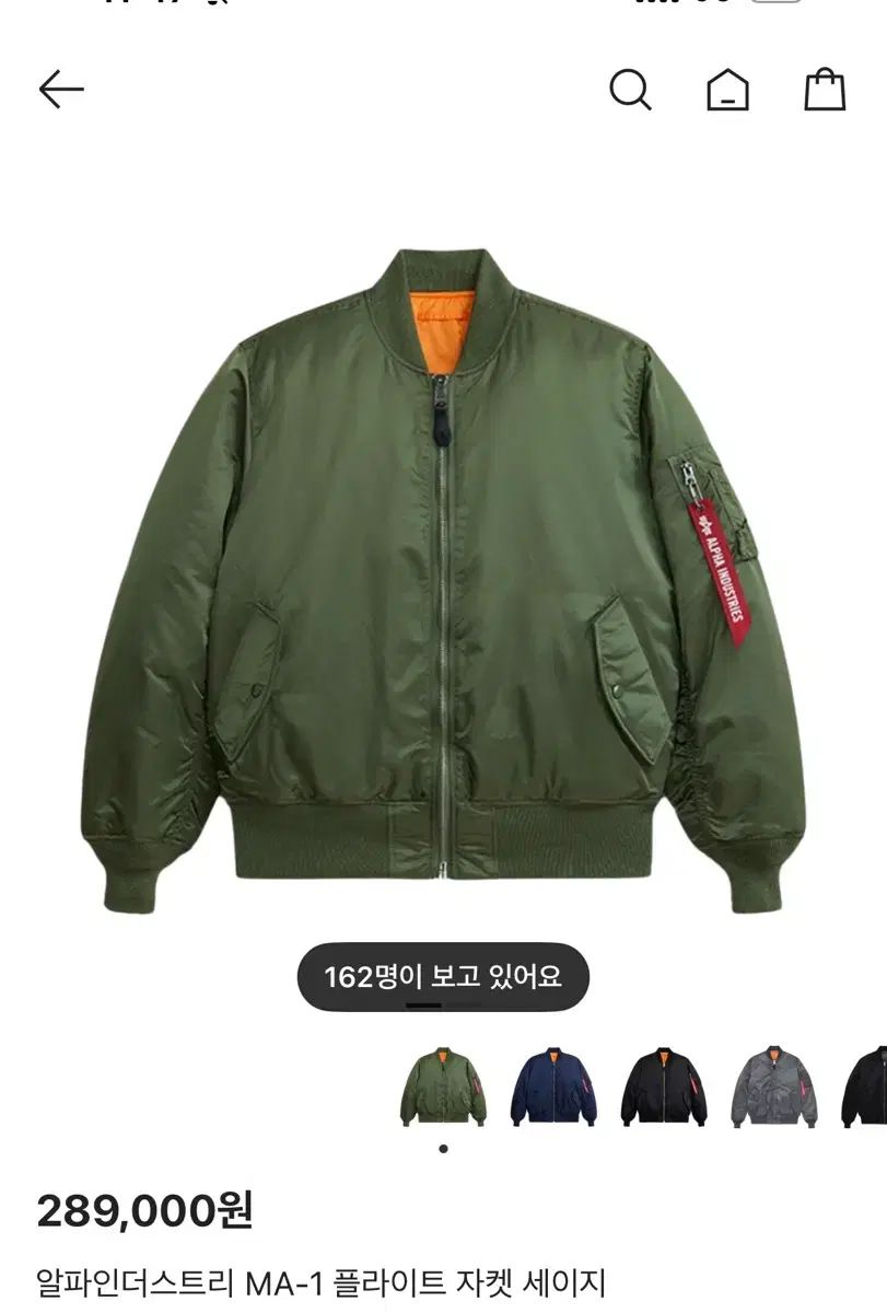 アルファ インダストリーズ MA 1 フライト ジャケット セージ L サイズ