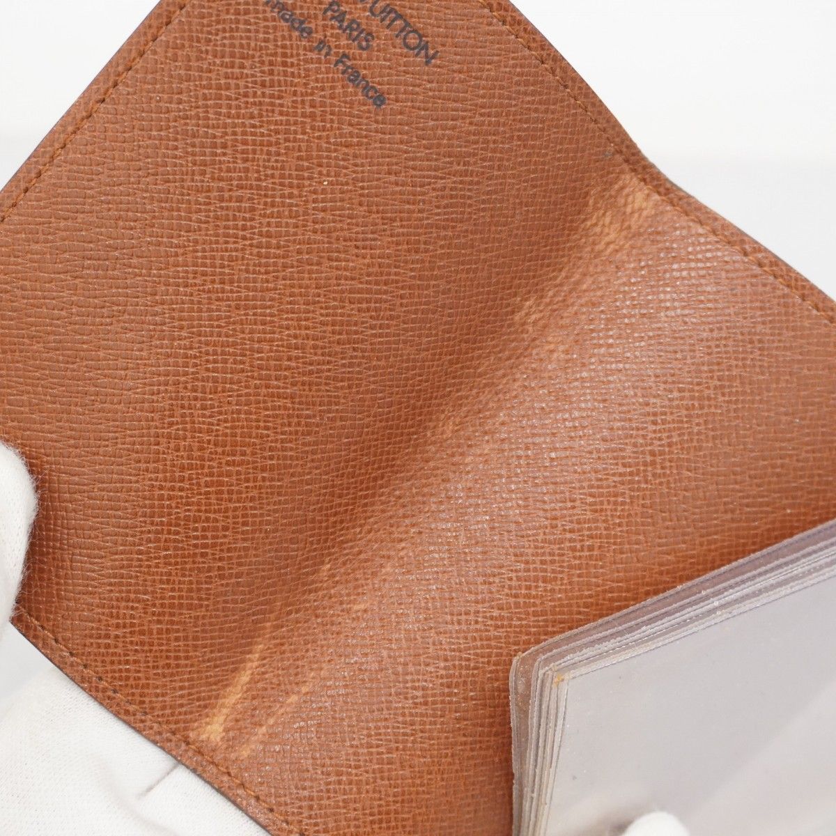 5pe7061-k】ルイヴィトン カードケース モノグラム ポルトカルト