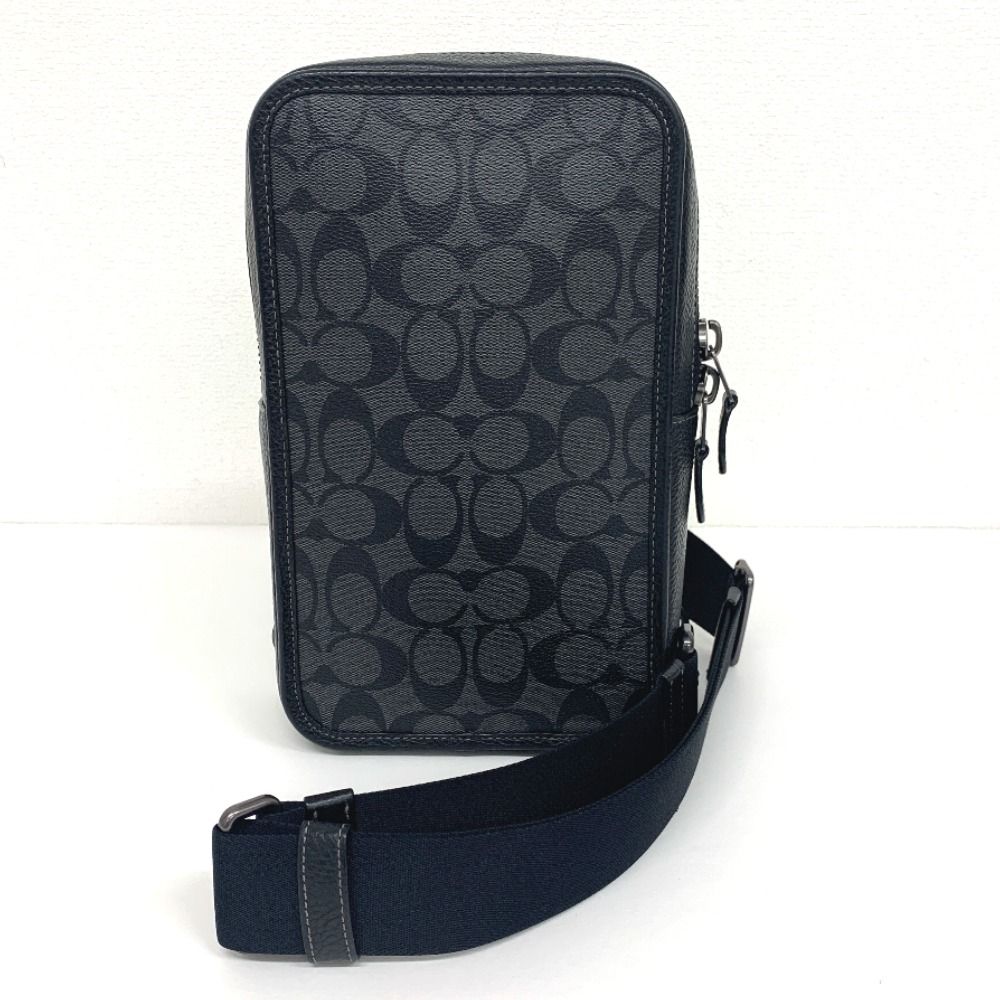 IT 89061 コーチ ボディバッグ ショルダーバッグ サリバン パック シグネチャー C 9867 ブラック メンズ COACH