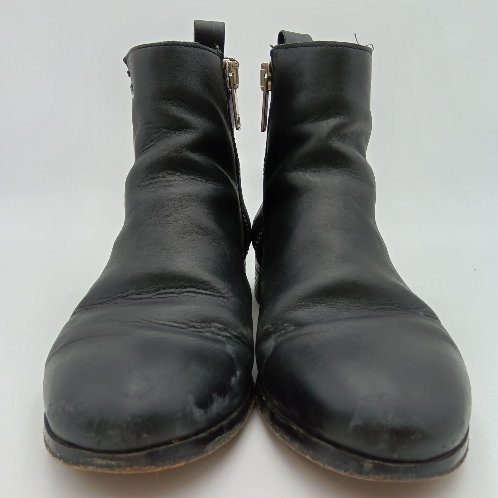 DIESEL ディーゼル ショーツブーツ Wファスナー ブラック EU 38 メンズ E-1-1