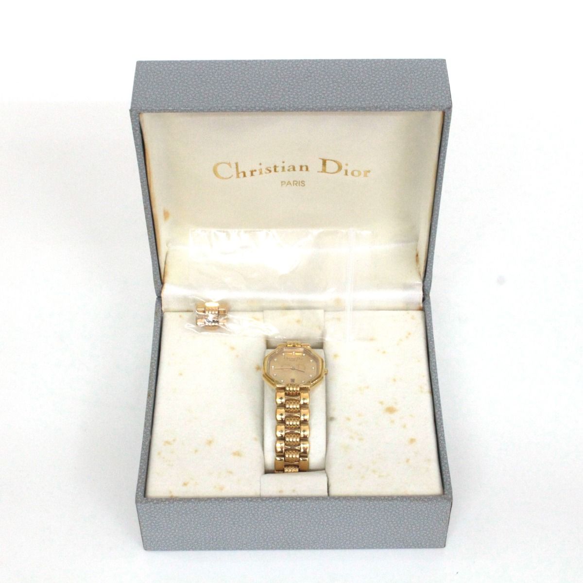 Christian Dior クリスチャンディオール オクタゴン レディースクォーツ腕時計 D 48 153