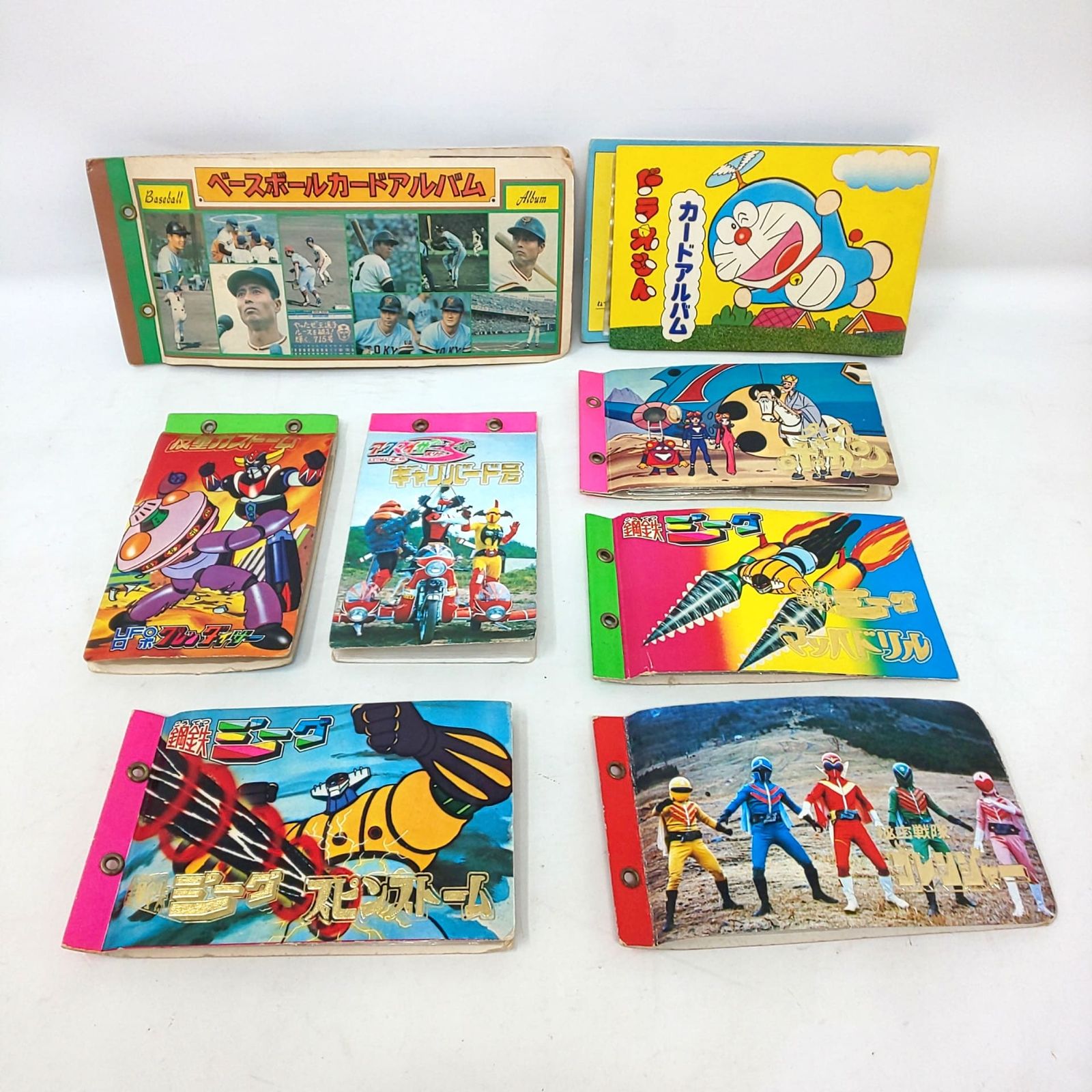1401D-05 昭和レトロ カードアルバム まとめ 野球 ドラえもん