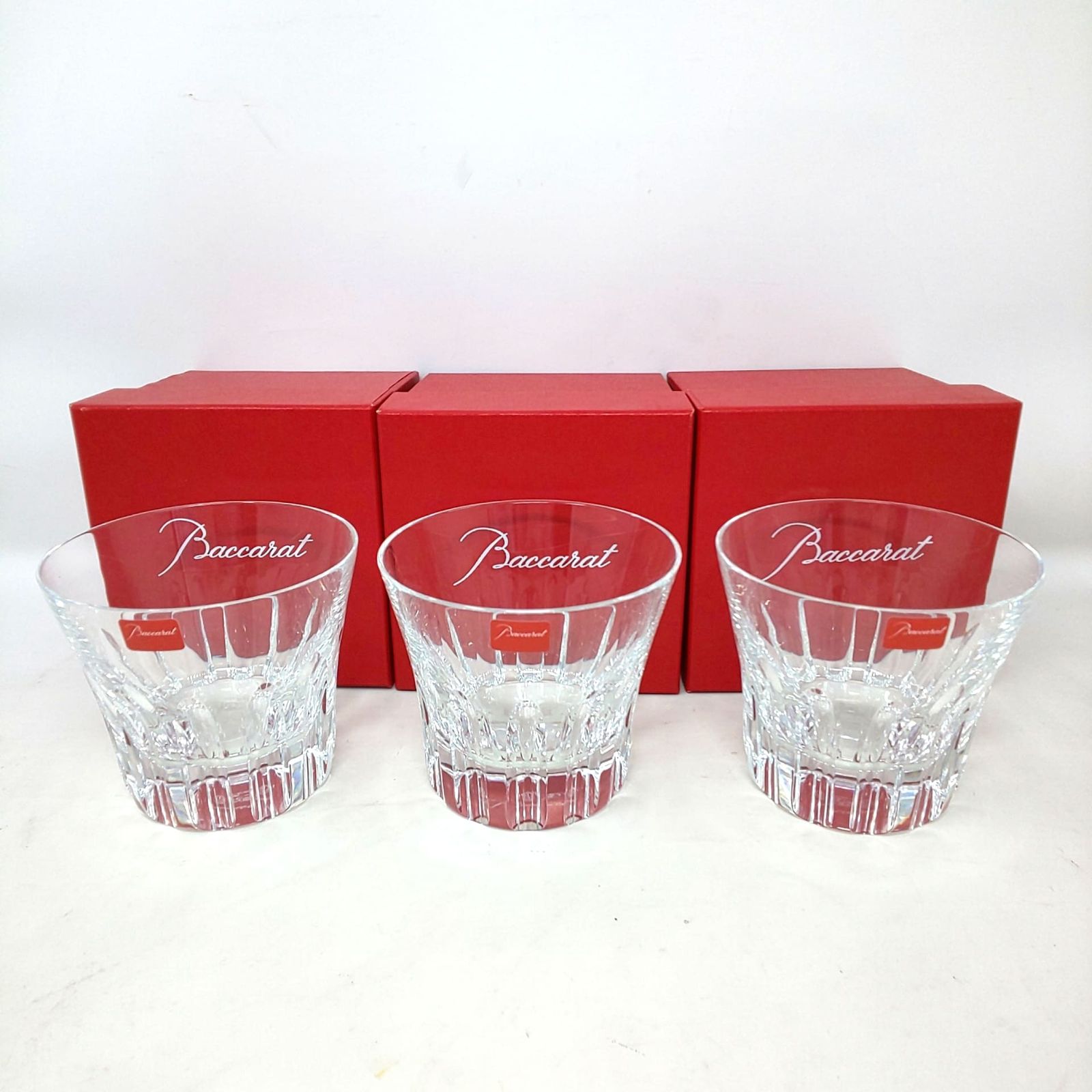 1408 F 03 Baccarat ETNA バカラ エトナ ロックグラス 3客セット ♥ 箱あり ブランド食器