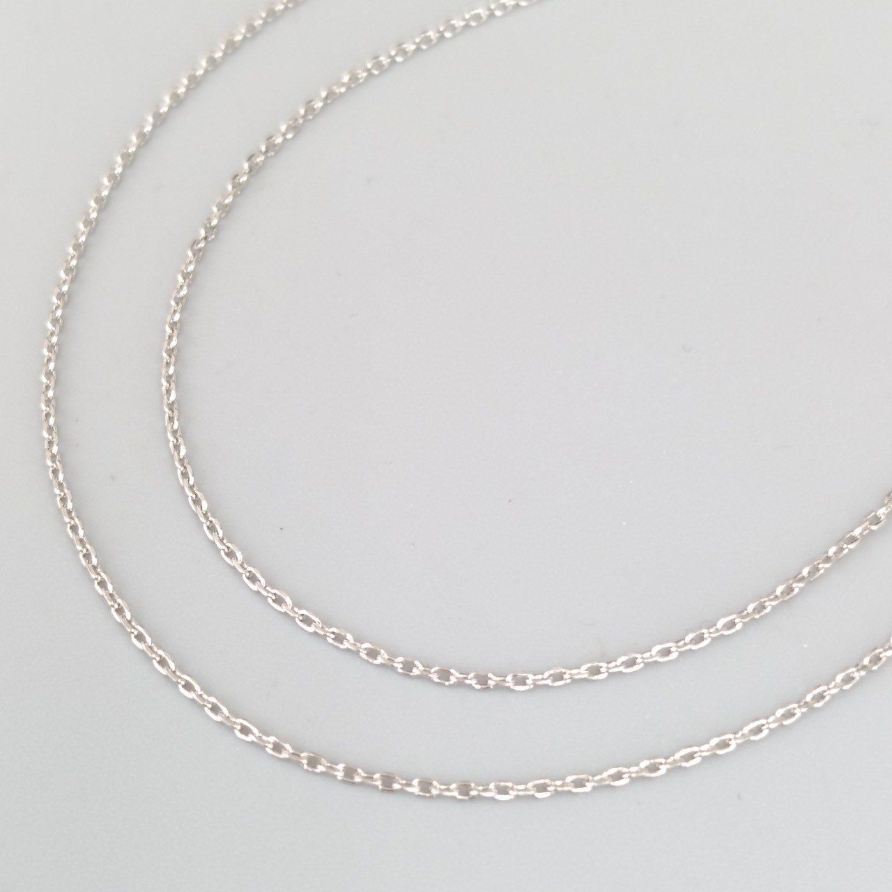 Pt 850 プラチナ 男女兼用 ジュエリーマキ カットアズキネックレス 1 91ｇ 40㎝ E 75