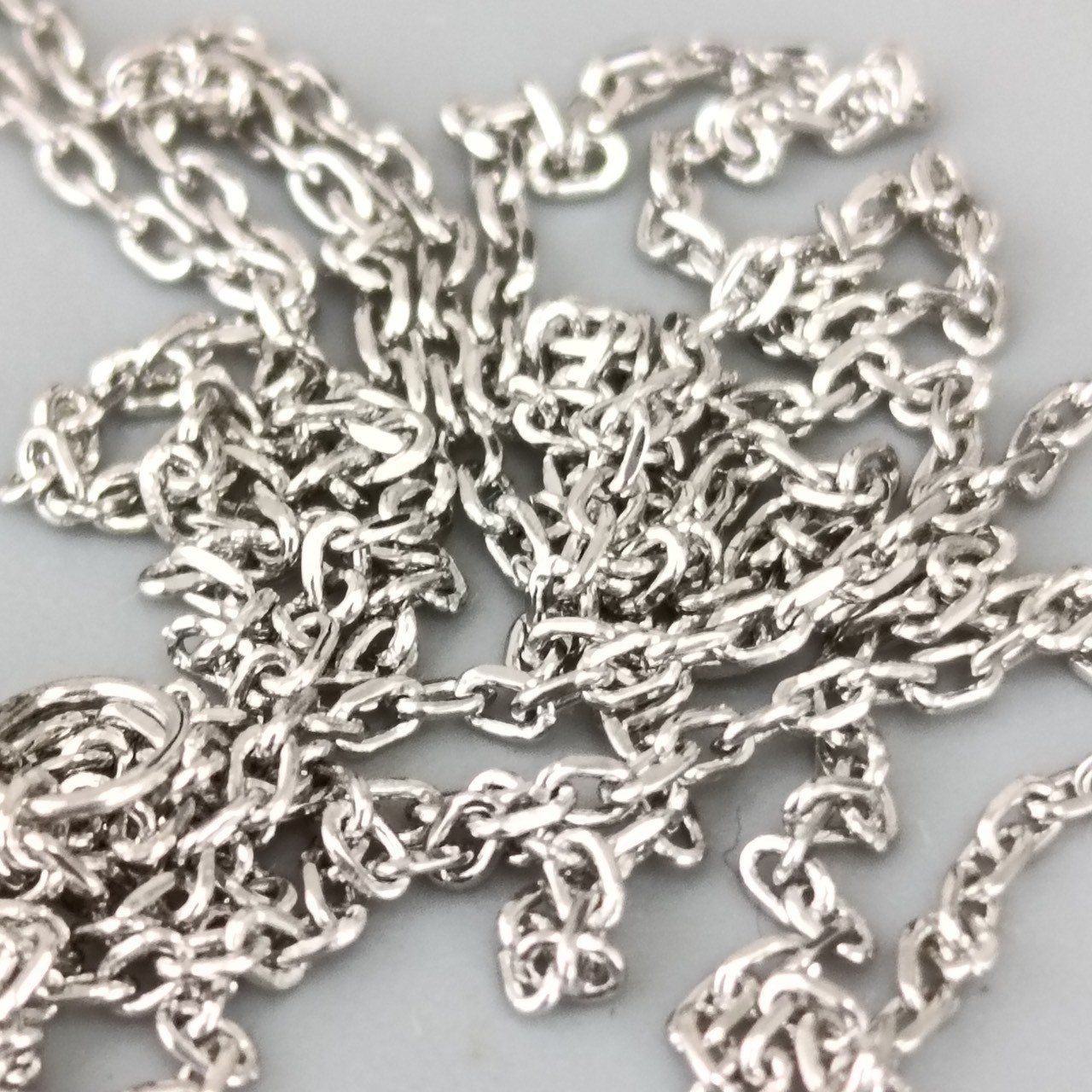 Pt850 プラチナ 男女兼用 ジュエリーマキ カットアズキネックレス 1.91