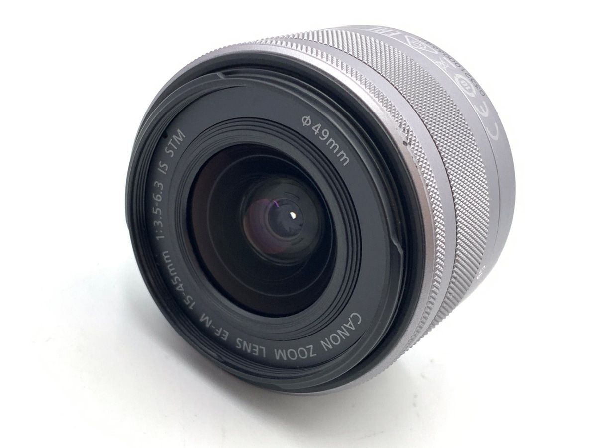 中古】 【並品】 キヤノン EF-M15-45mm F3.5-6.3 IS STM シルバー