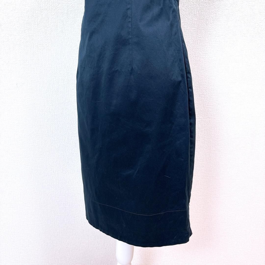 美品】レッド・ヴァレンティノ ノースリーブワンピース 44 無地