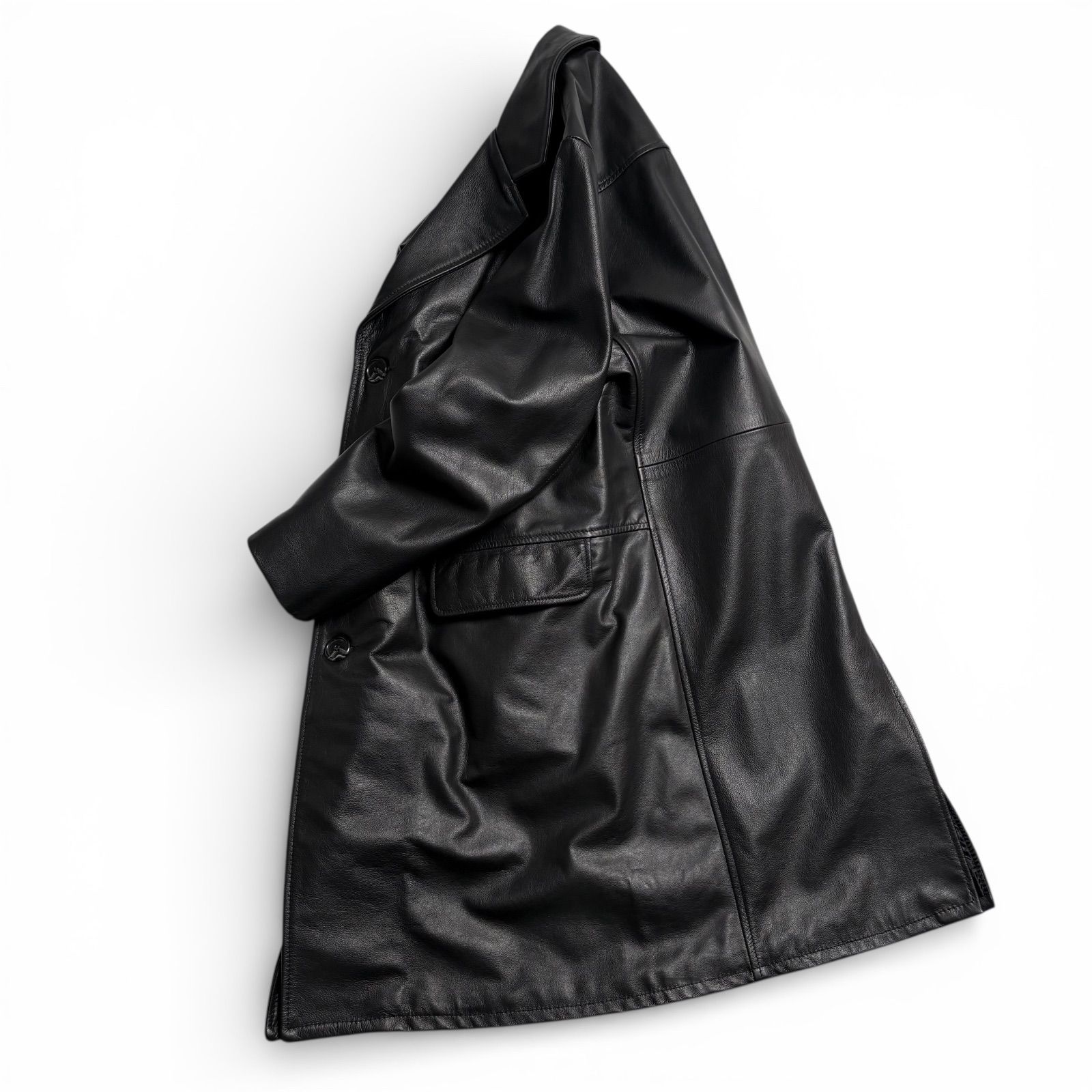 米国製】Schott レザー チェスターコート 黒 38 レザージャケット 牛革