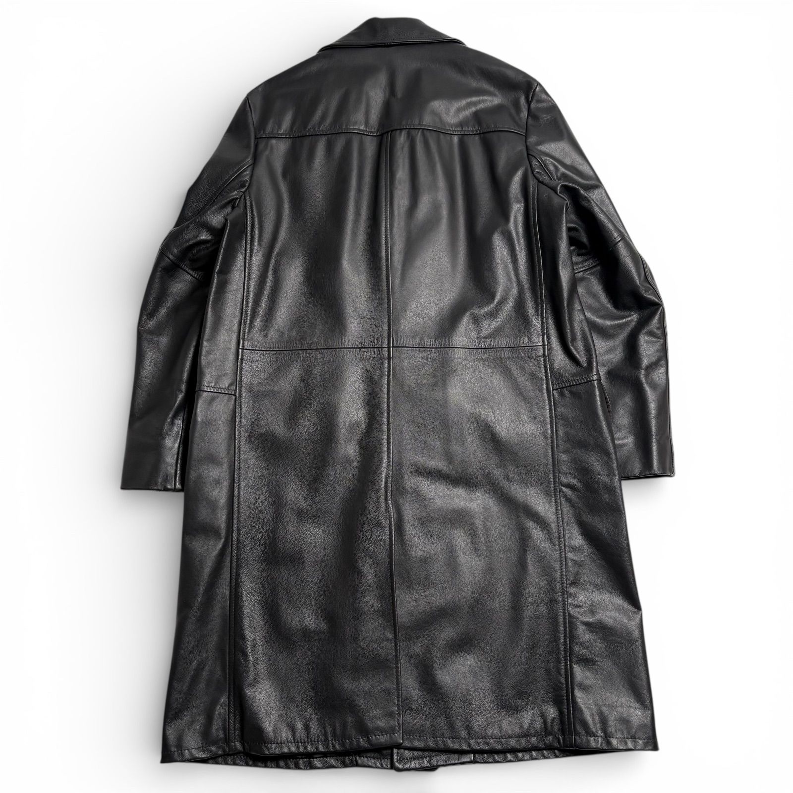 米国製】Schott レザー チェスターコート 黒 38 レザージャケット 牛革