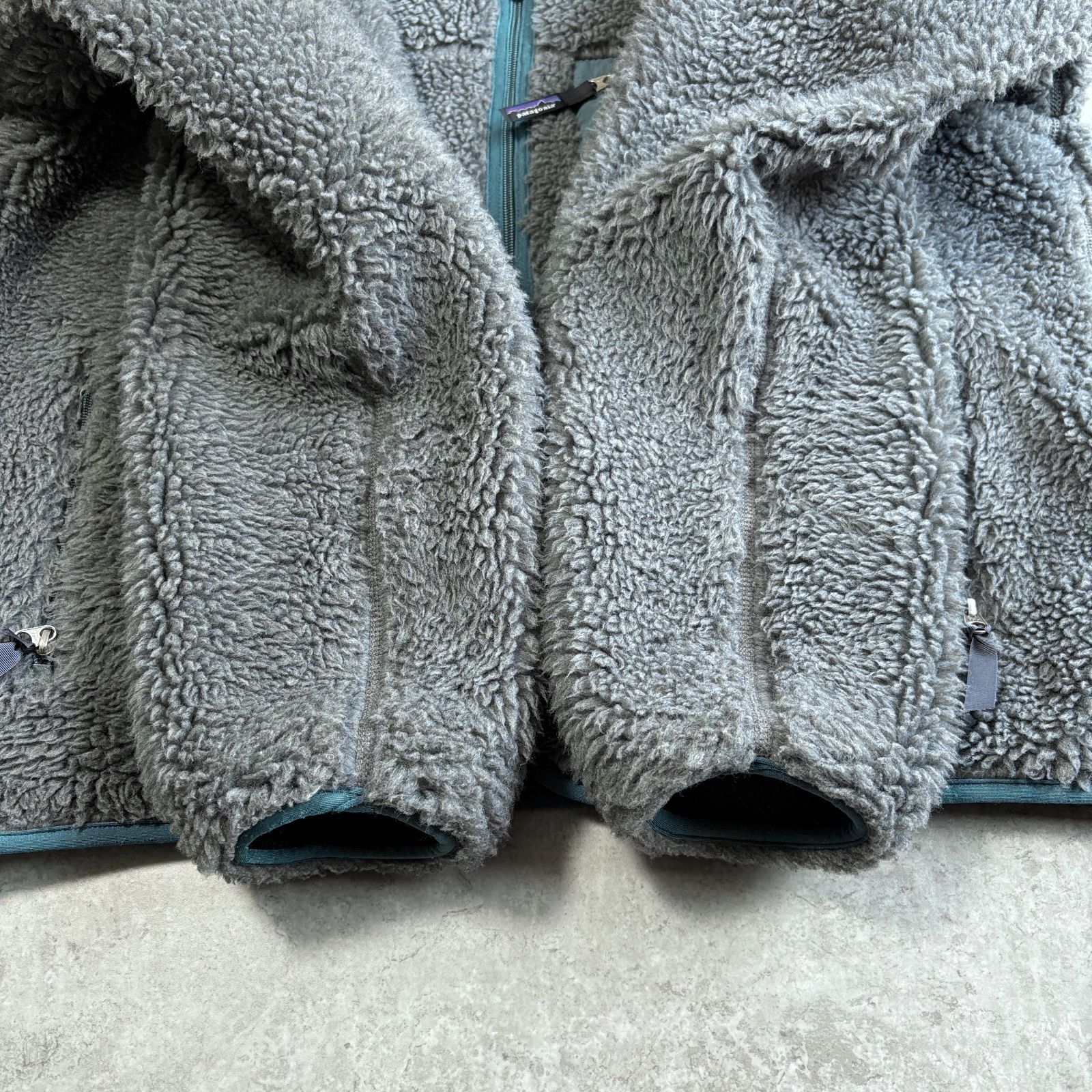 00s 2000年 USA製 patagonia classic Retro Cardigan 【 gray × blue 