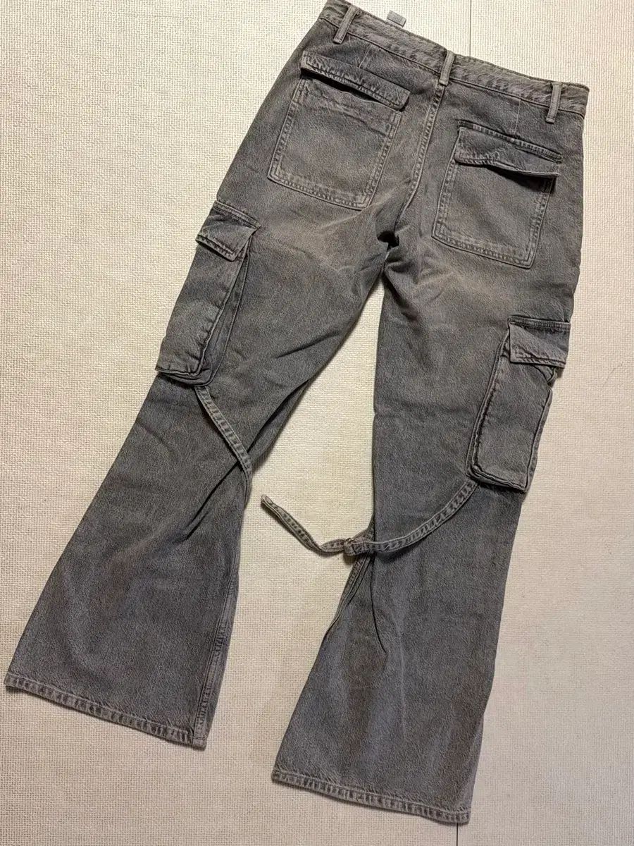 ZARA ウォッシュ ブーツカット カーゴパンツ 36