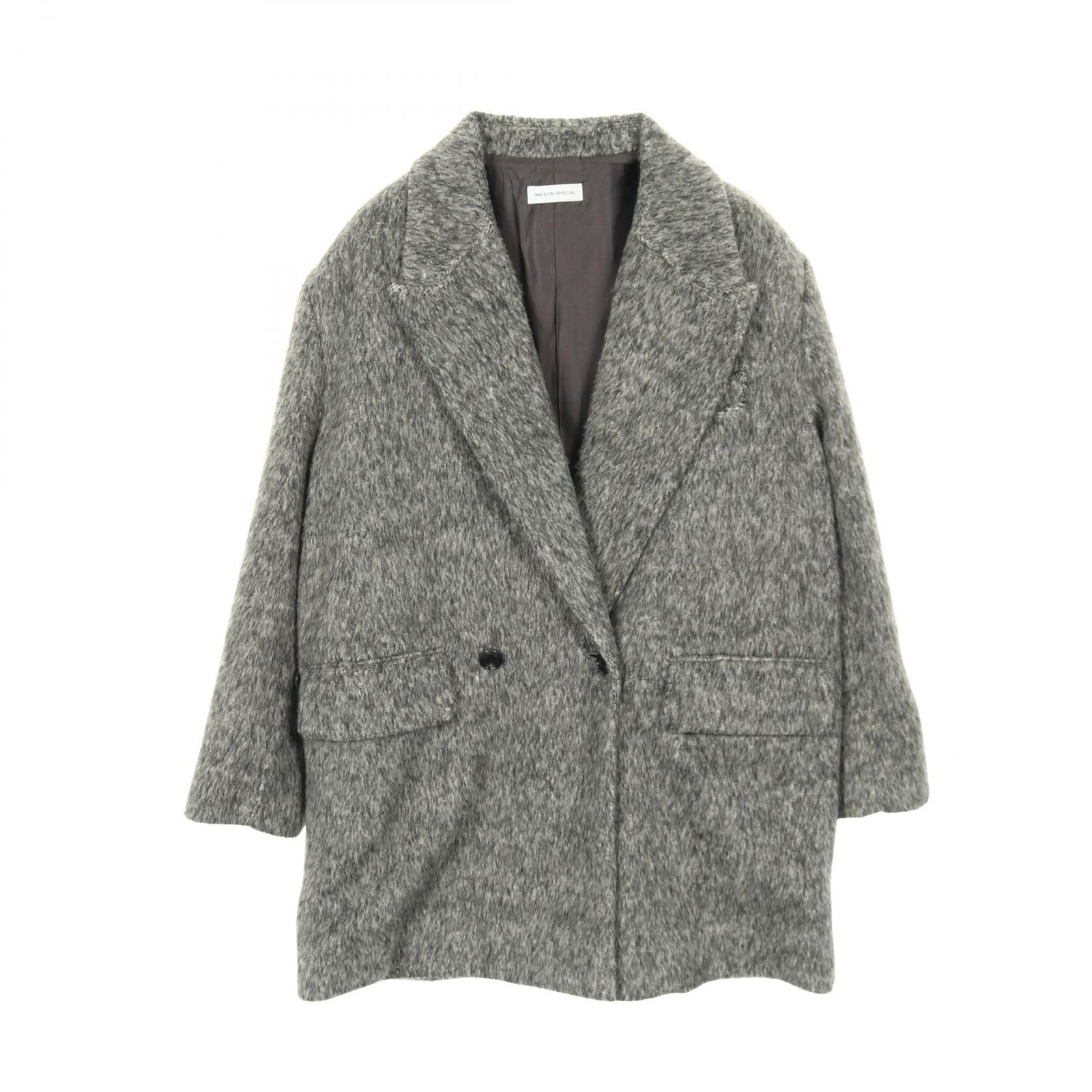 メゾンスペシャル MAISON SPECIAL Shaggy Jacket ウール ジャケット レディース A