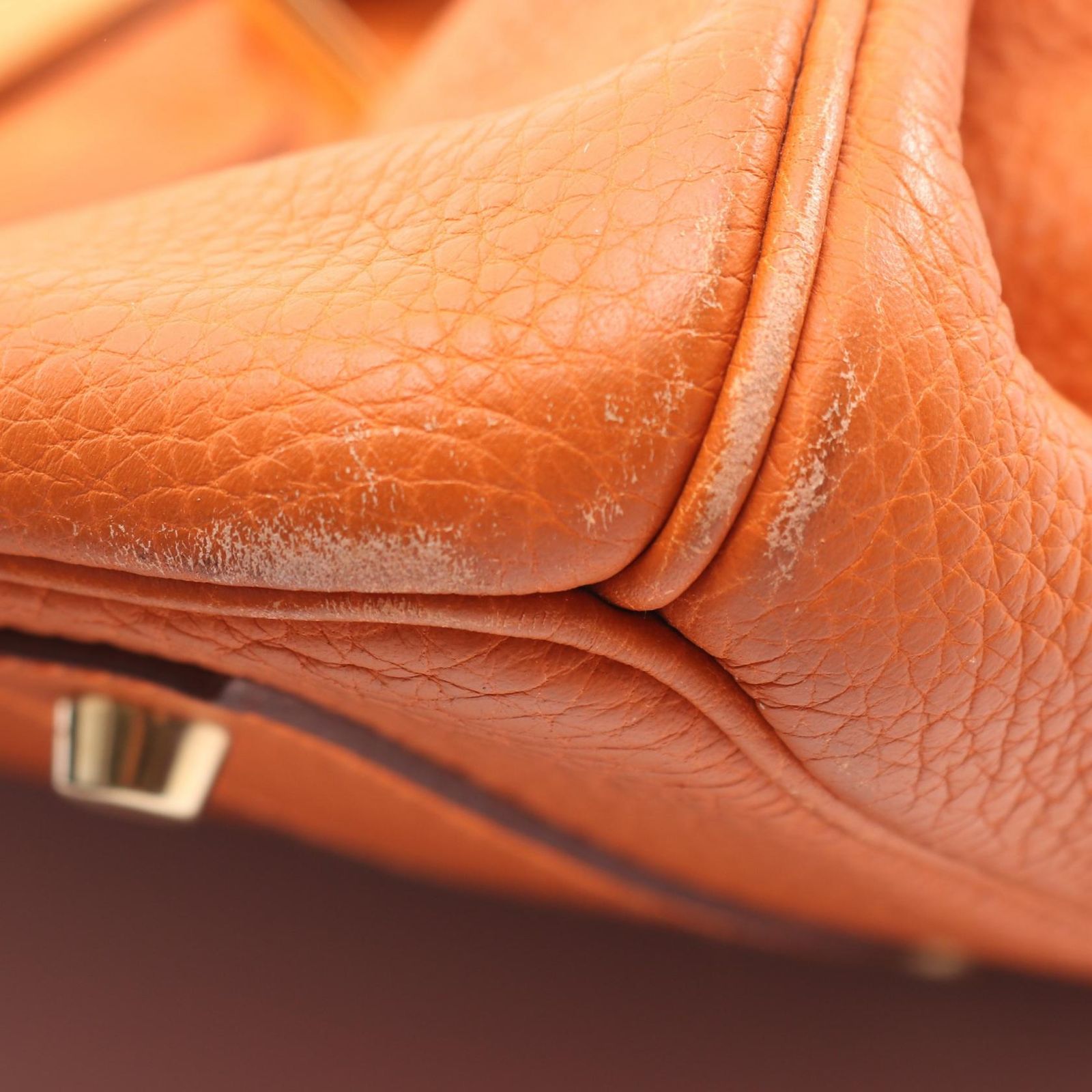 エルメス HERMES ショルダーバッグ ショルダーバーキン オレンジ 
