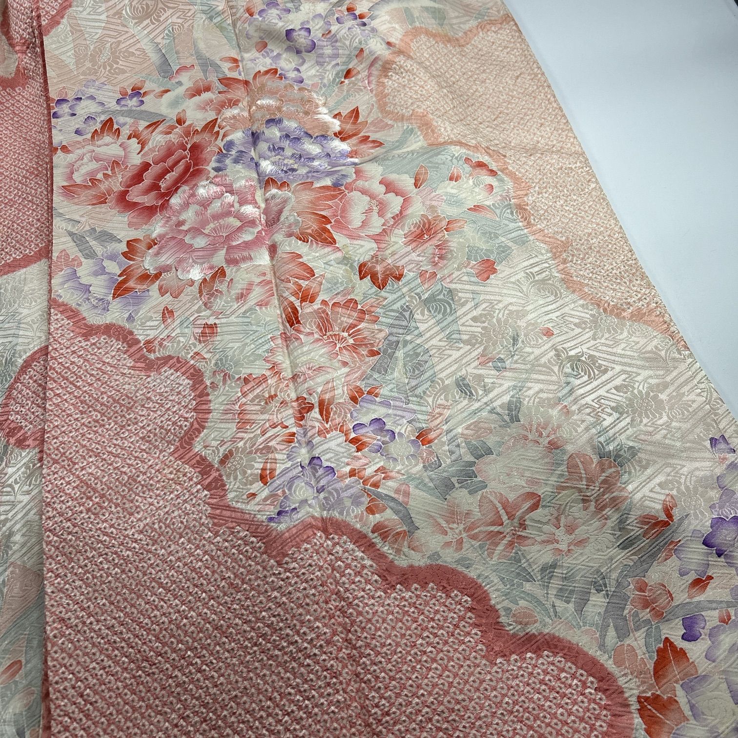  振袖 正絹 着物まとめ売り 同梱 リメイク用 着付け練習用 A 023 振袖 着物