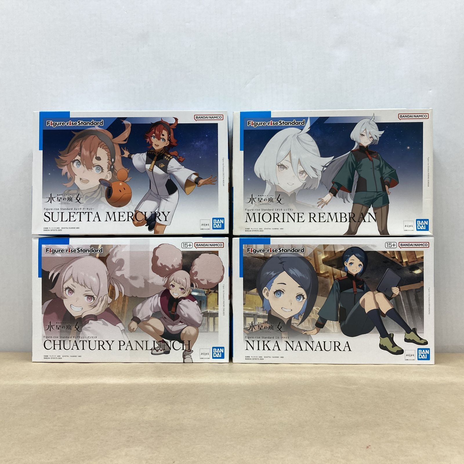 バンダイ フィギュアライズ スタンダード 水星の魔女 スレッタ ミオリネ チュチュ ニカ プラモデル 未組立品 M 3875 003