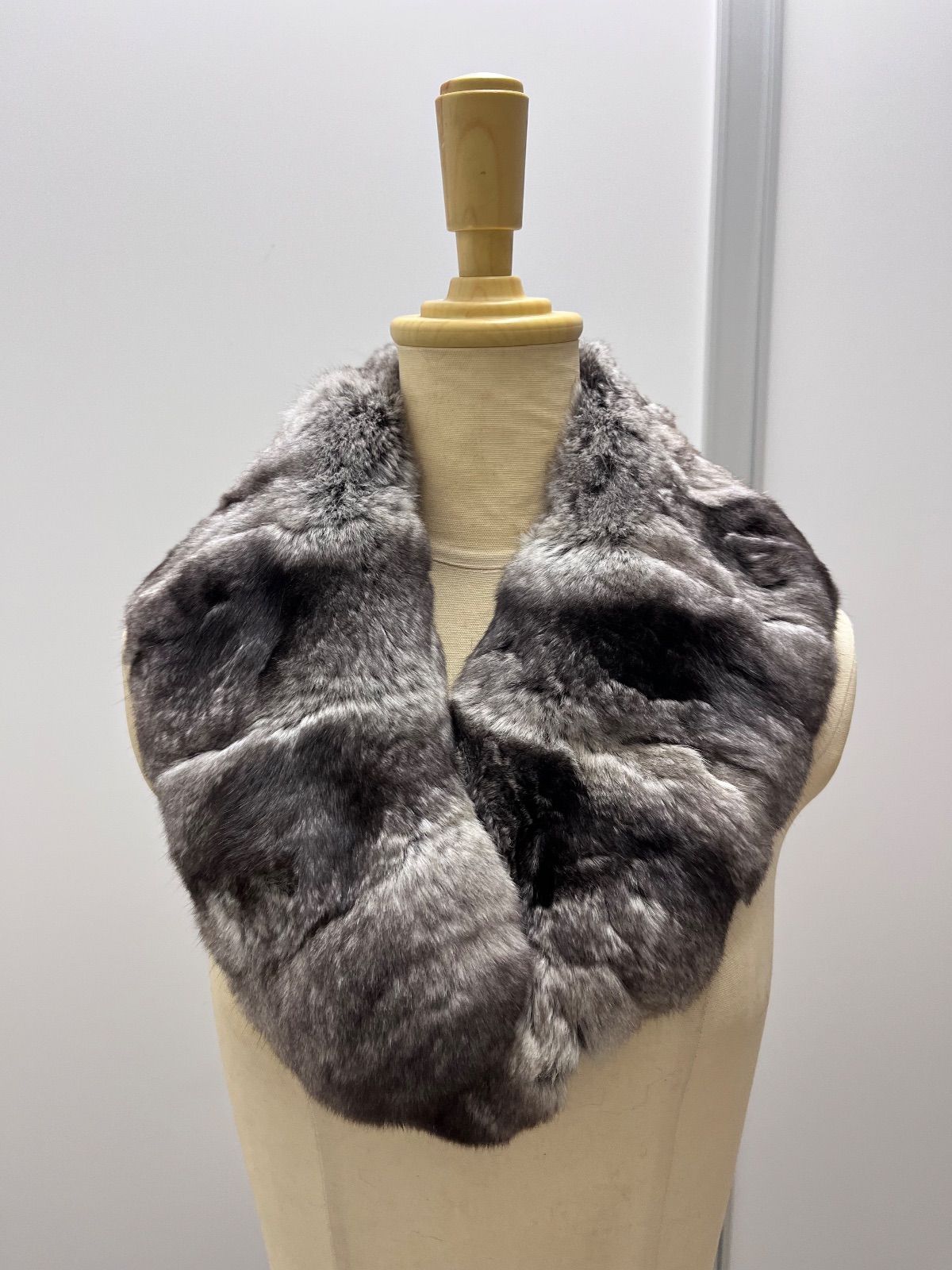 チンチラファーショール 襟巻き 毛皮