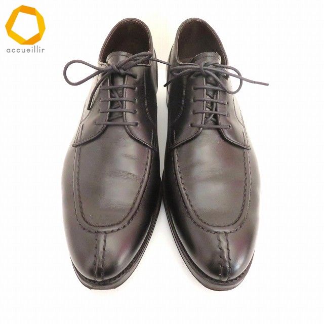 ans カルミナ カルミーナ CARMINA ビジネス レザーシューズ 6 1 2 黒 Uチップダービー 80414 ビブラムソール メンズ 968528