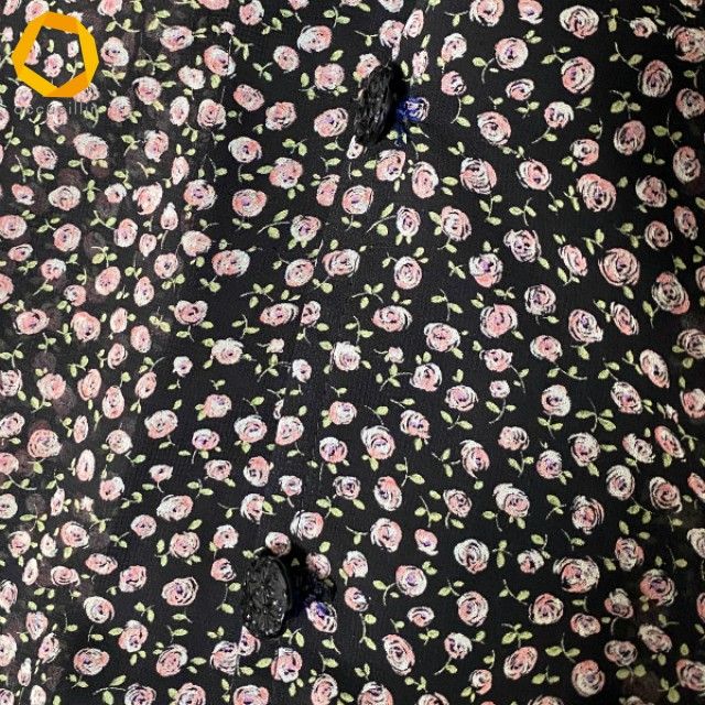 anc ヘッポコセンセイ へっぽこ先生 ワンピース 黒 ピンク 緑 花柄 