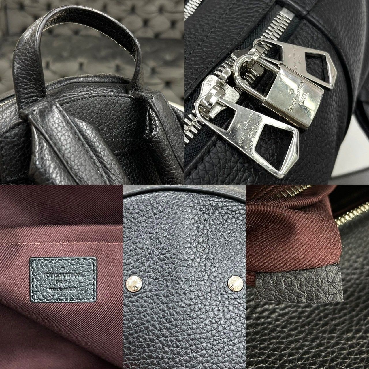 ルイヴィトン アルマンド 黒 トリヨン リュック 2019年 スウェット リュック バックパック 