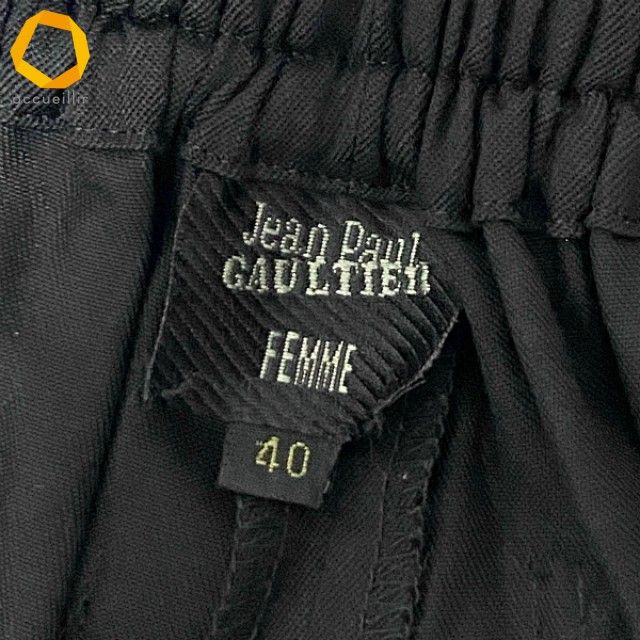 anc ジャンポールゴルチエ JEANPAULGAULTIER パンツ 40 黒 ワイド