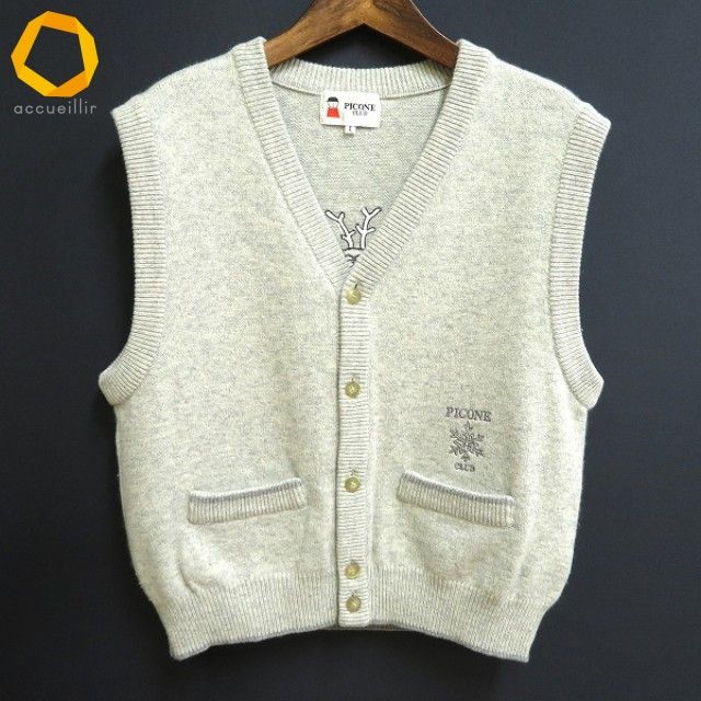 a ピッコーネクラブ Picone Club ベスト ジレ ? グレー ラム アンゴラ