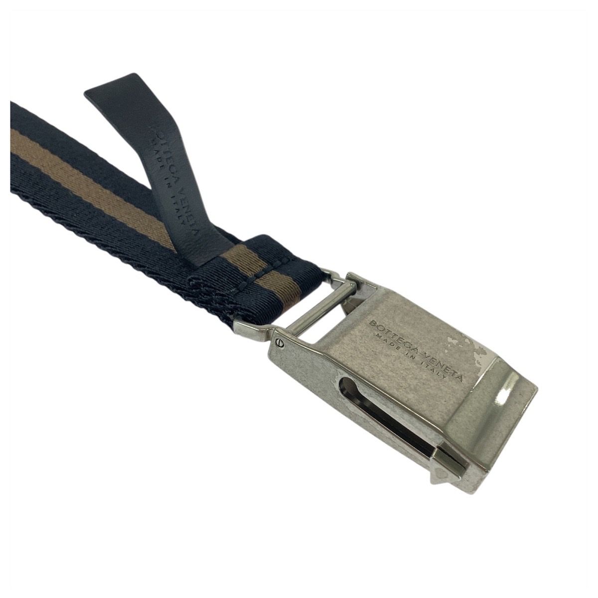 BOTTEGAVENETA ボッテガヴェネタ GIベルト ブラック ブラウン シルバー