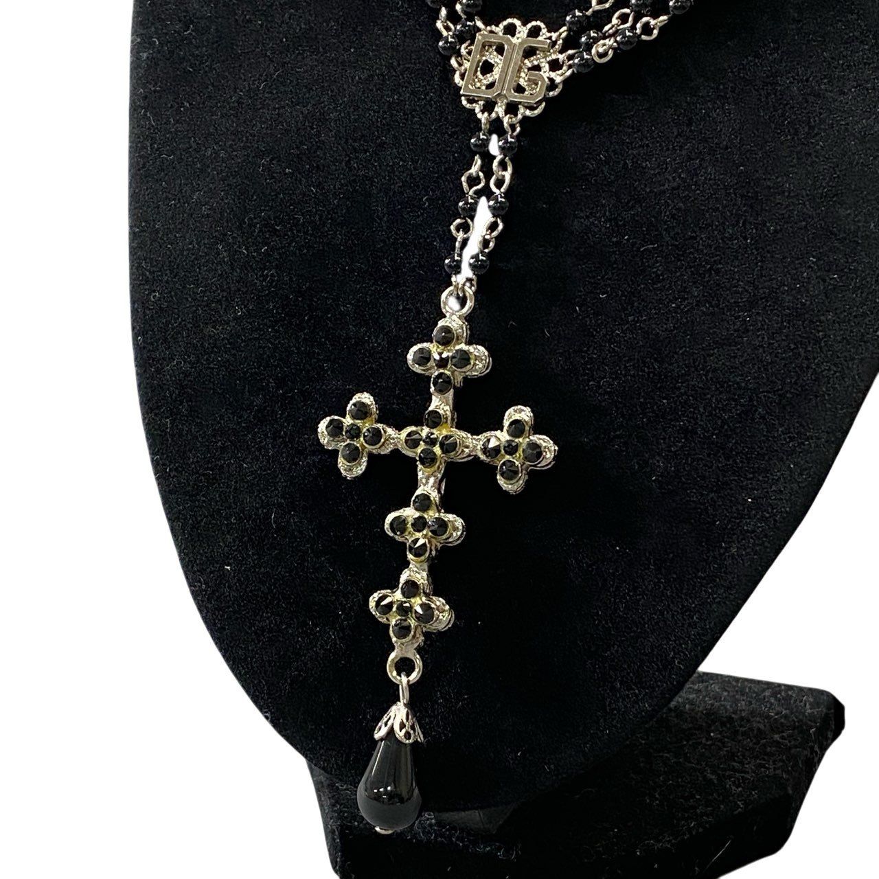 a6 DOLCE&GABBANA ドルチェアンドガッパーナ ビジュークロスネックレス