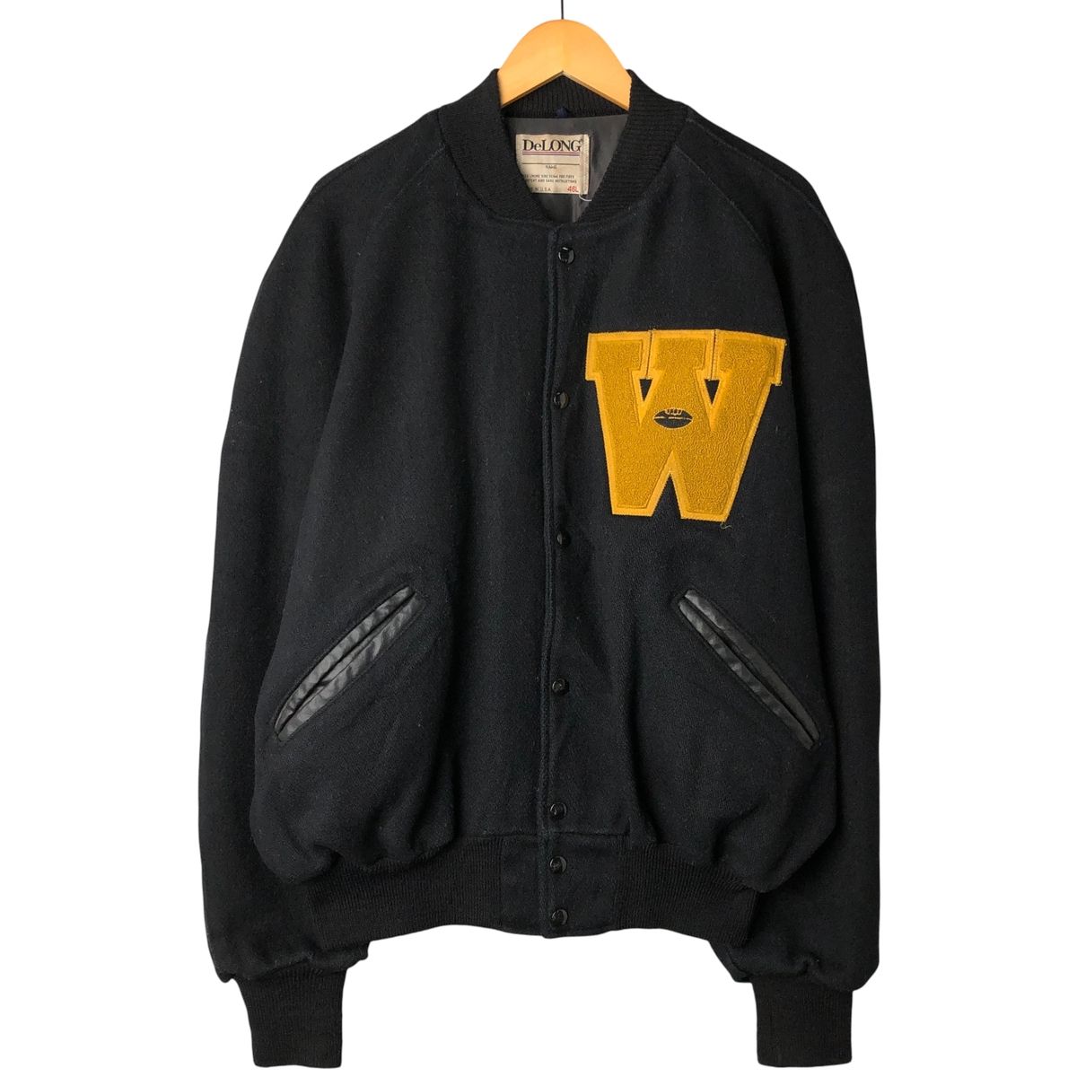 ビンテージ60s DELONGデロング 単色タグカーコート風バーシティ