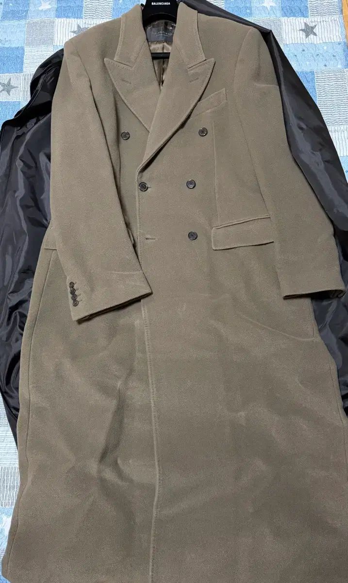 52 バレンシアガ アワーグラス コート DARK BEIGE